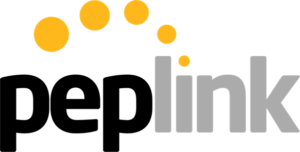 Logo with the word 'link' in gray letters and an orange arc of circles above the text.